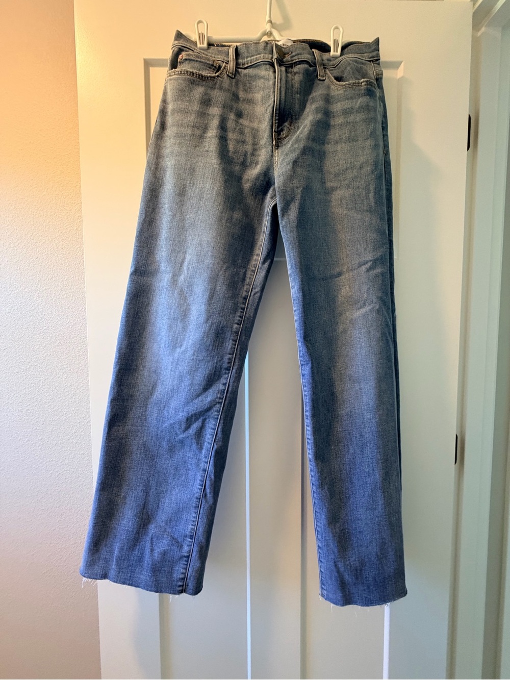 Hudson Jeans High-Rise Straight Leg in Light Blue Wash